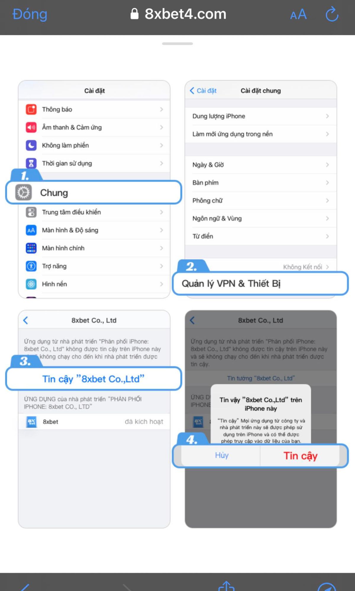 ứng dụng 8xbet - cách tải app 8xbet về điện thoại nhanh chóng 2 cài đặt app 8xbet trên ios