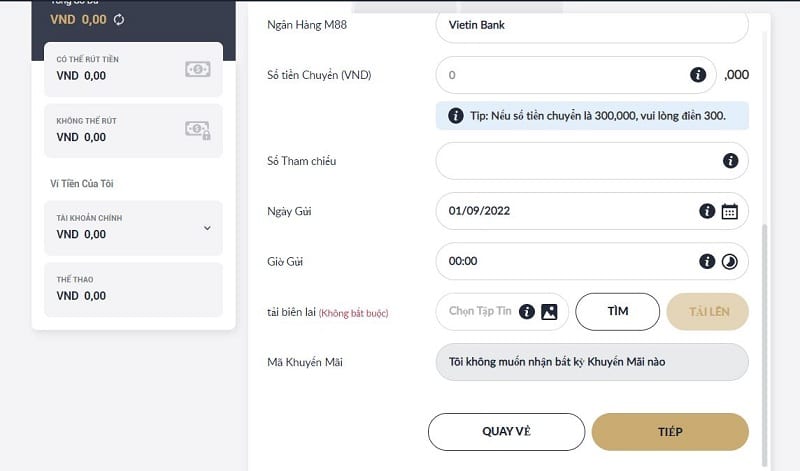 hướng dẫn nạp tiền thành công trên nhà cái m88: bước đơn giản để nạp tiền một cách hiệu quả 5 làm lệnh nạp tiền m88
