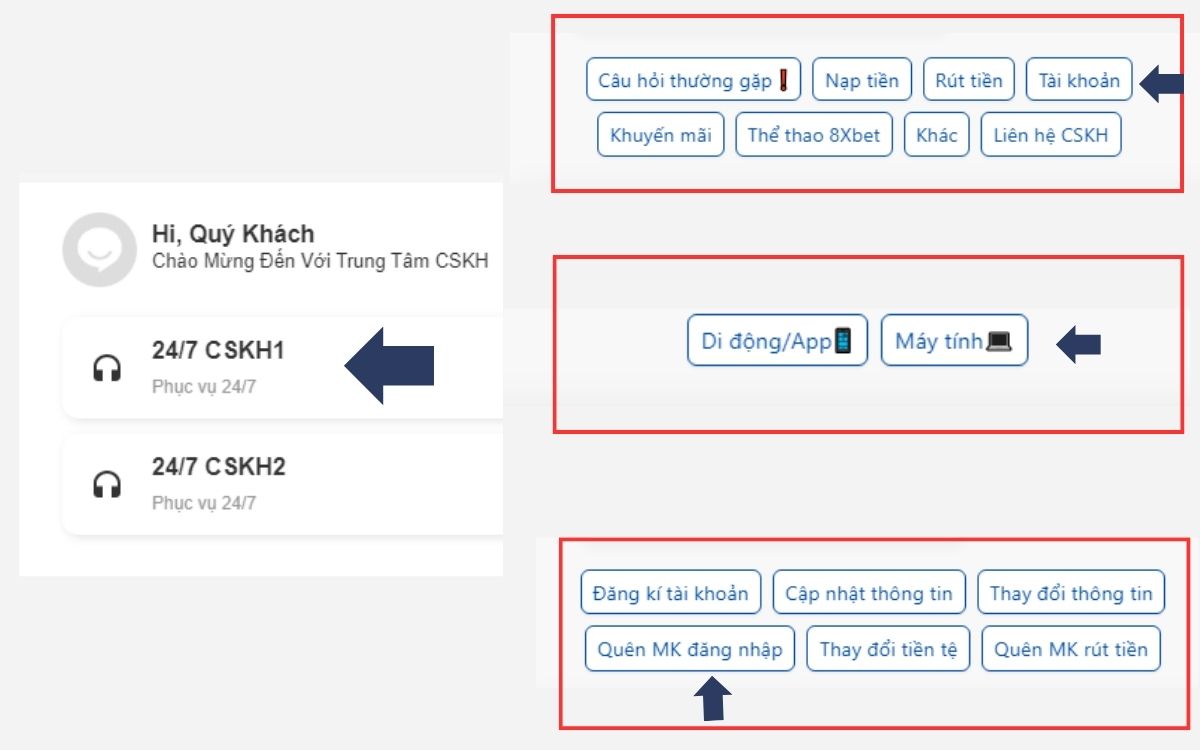 quên mật khẩu 8xbet - hướng dẫn cách lấy lại mật khẩu 8xbet nhanh chóng 3 lấy mật khẩu qua live chat