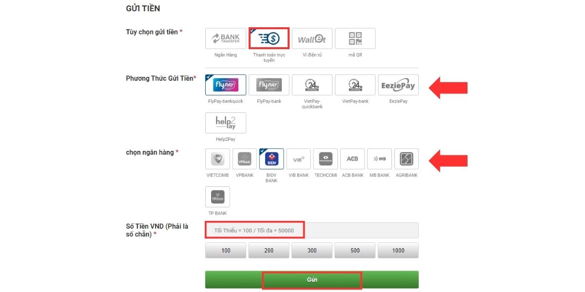 hướng dẫn nạp tiền cmd368 nhanh chóng trong 3 phút 4 nạp tiền cmd368 qua cổng thanh toán trực tuyến