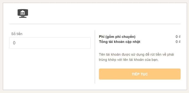 hướng dẫn rút tiền live casino house an toàn chỉ với 4 bước 3 nhập số tiền muốn rút vào