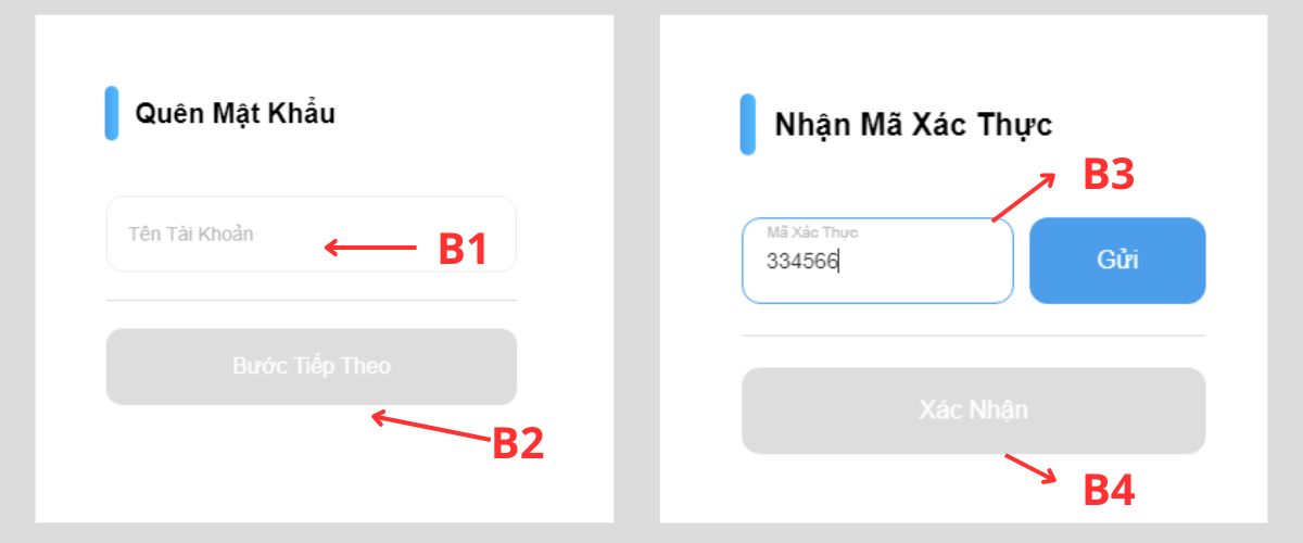 quên mật khẩu 8xbet - hướng dẫn cách lấy lại mật khẩu 8xbet nhanh chóng 2 nhập mã xác minh otp di động