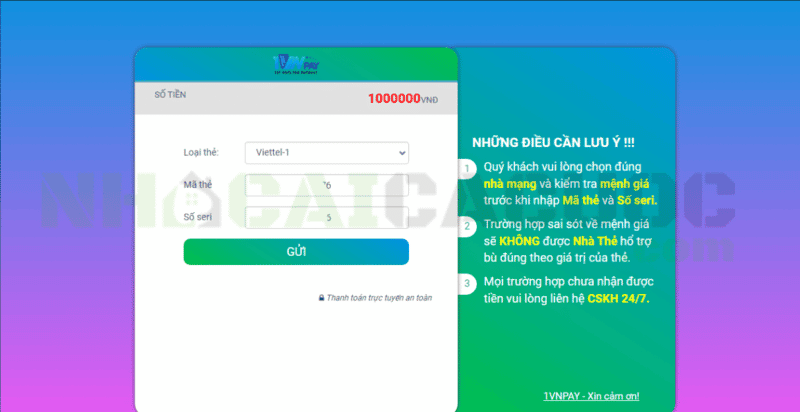 nạp tiền jbo nhanh nhất và chuẩn nhất 5 nập thông tin thẻ cào điện thoại