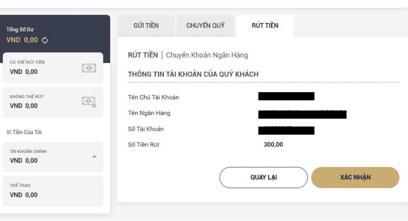 cách rút tiền m88 từ a đến z 3 xác nhận thông tin rút tiền m88
